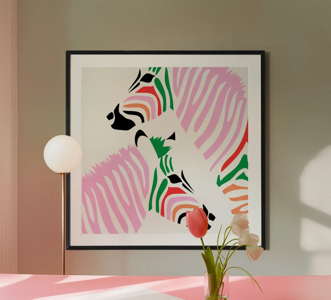 Nice zebra stripes poster da Bureau Purpur