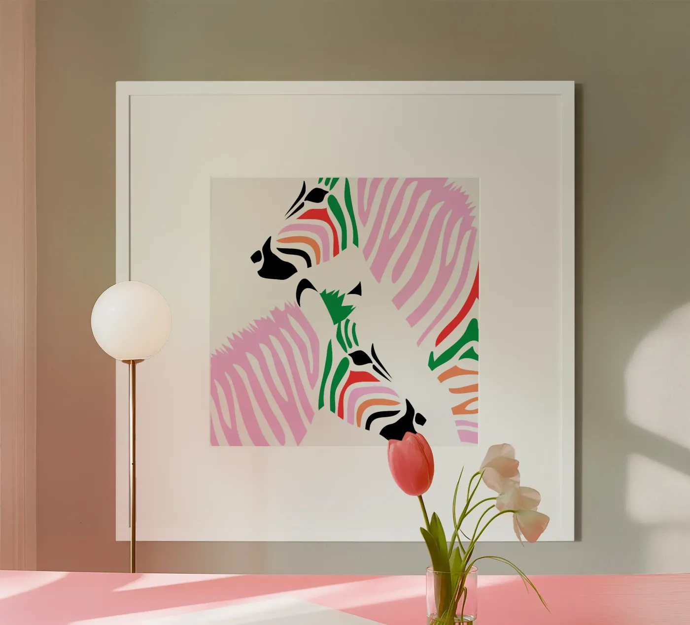 Nice zebra stripes poster da Bureau Purpur