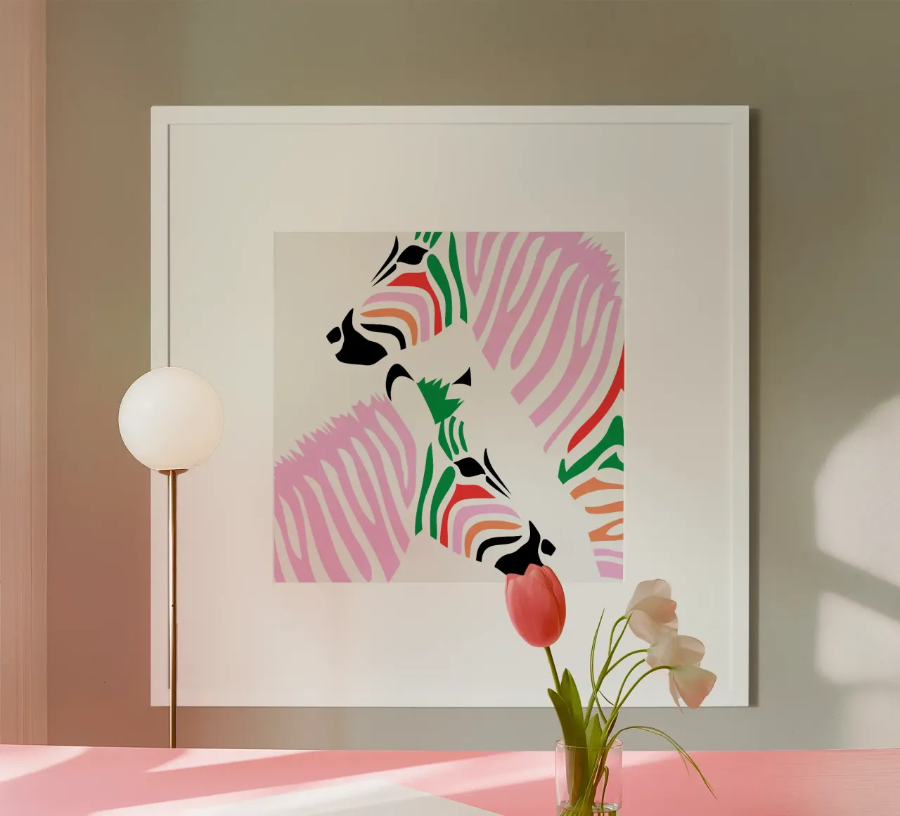 Nice zebra stripes poster da Bureau Purpur