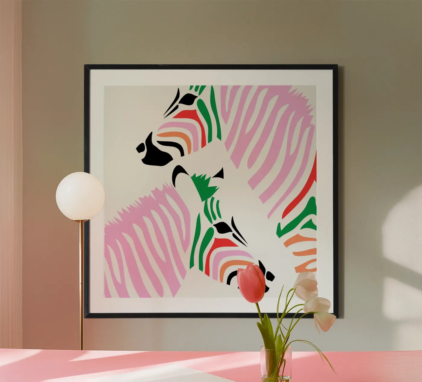 Nice zebra stripes poster da Bureau Purpur