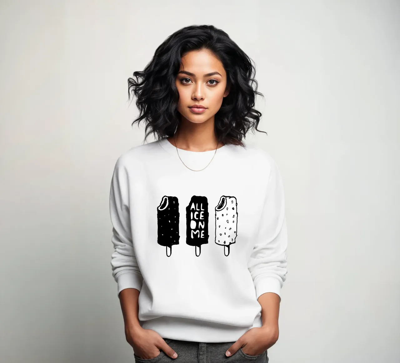 ALL ICE ON ME felpa da Gabi_Schöffel_Illustration