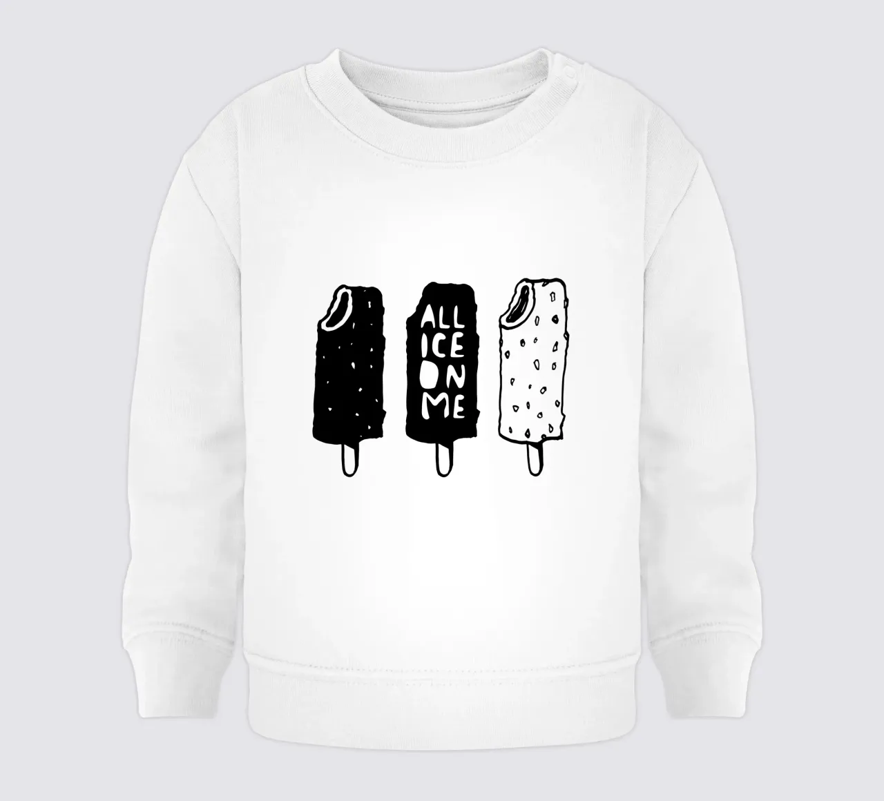 ALL ICE ON ME felpa neonato da Gabi_Schöffel_Illustration