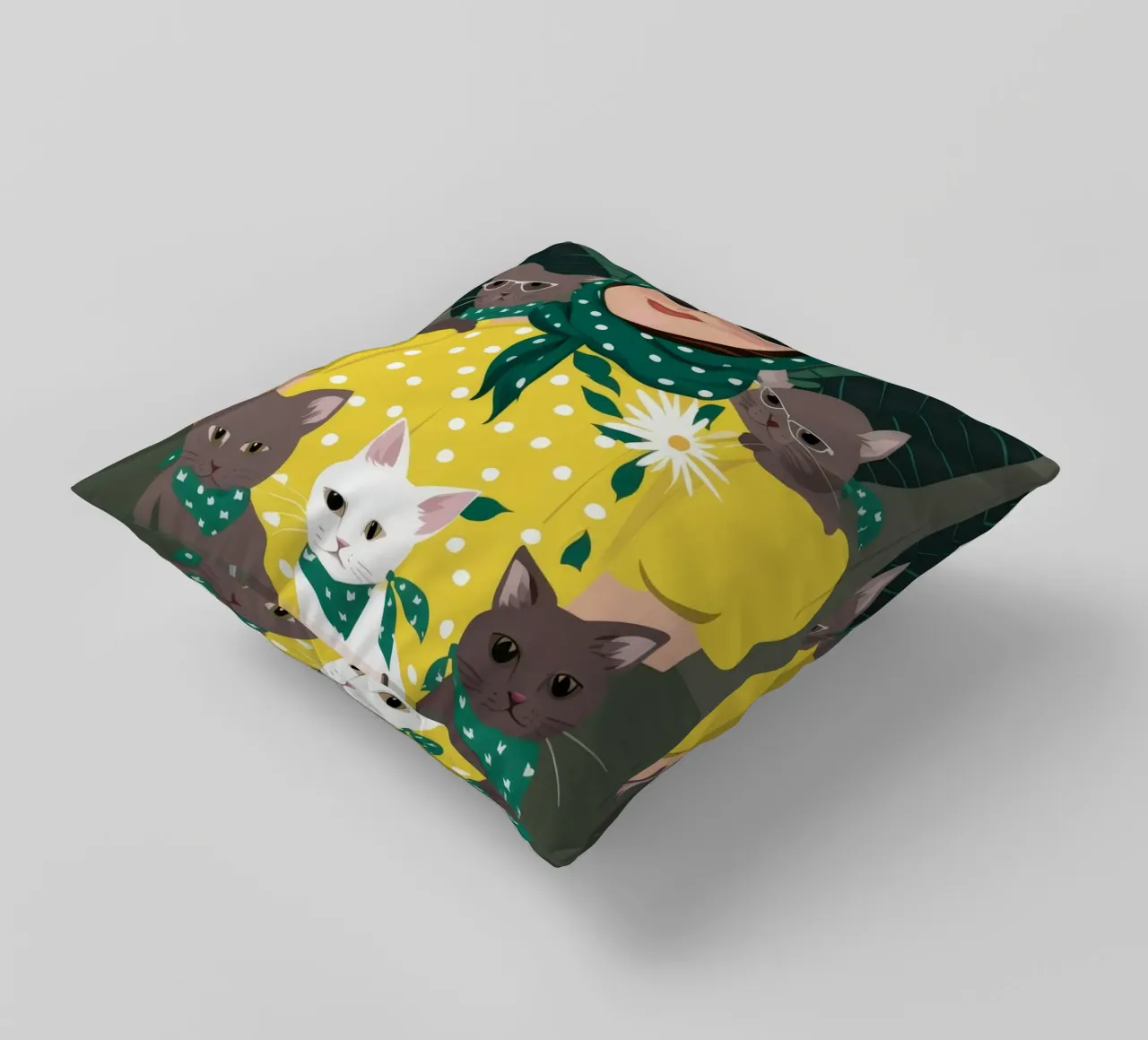 Accogliente compagnia cuscino da Petal Canvas