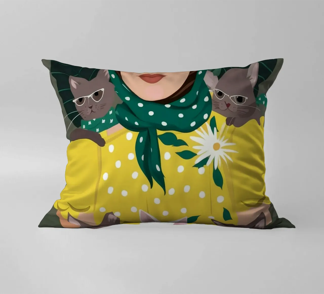 Accogliente compagnia cuscino da Petal Canvas