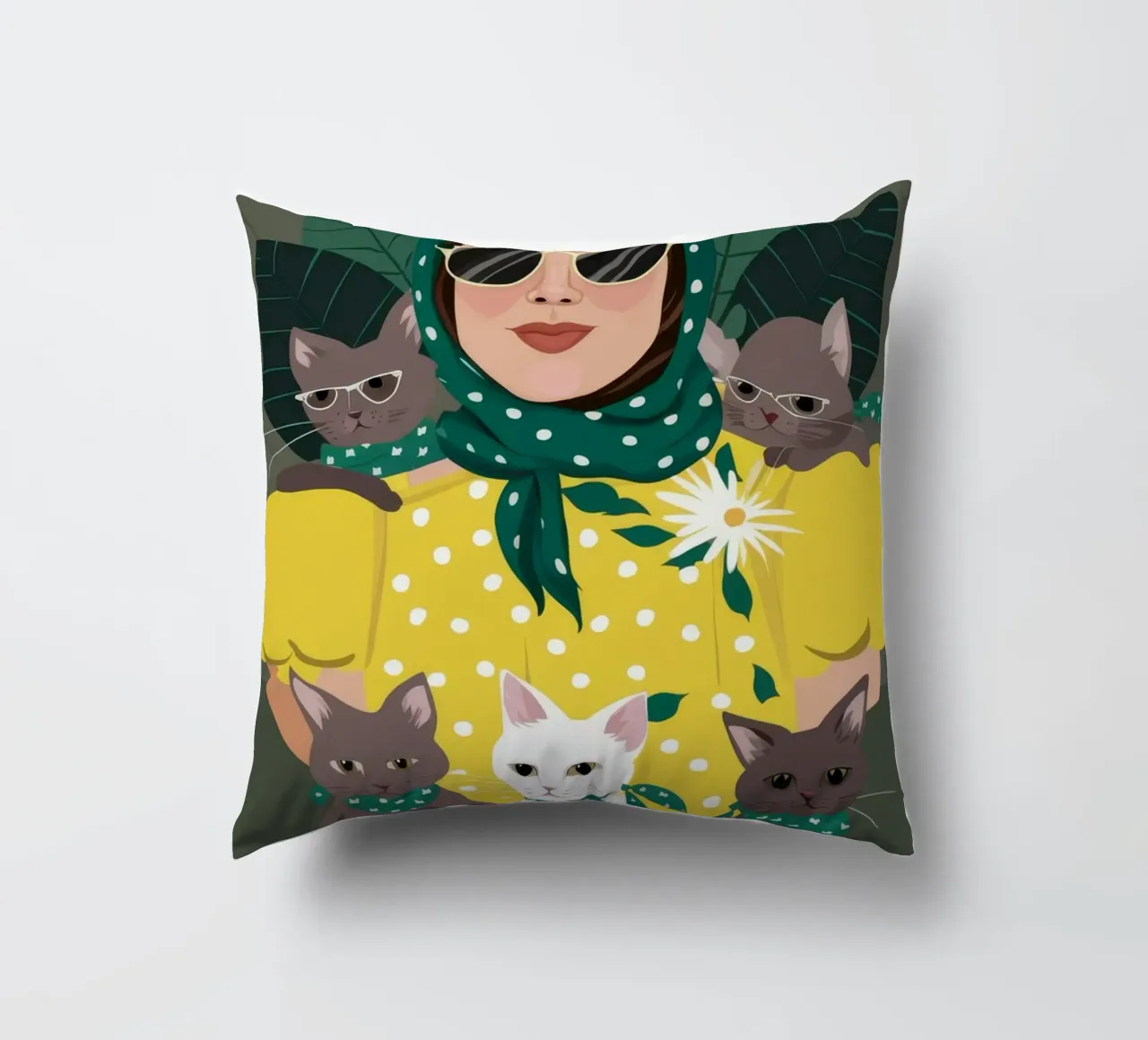 Accogliente compagnia cuscino da Petal Canvas