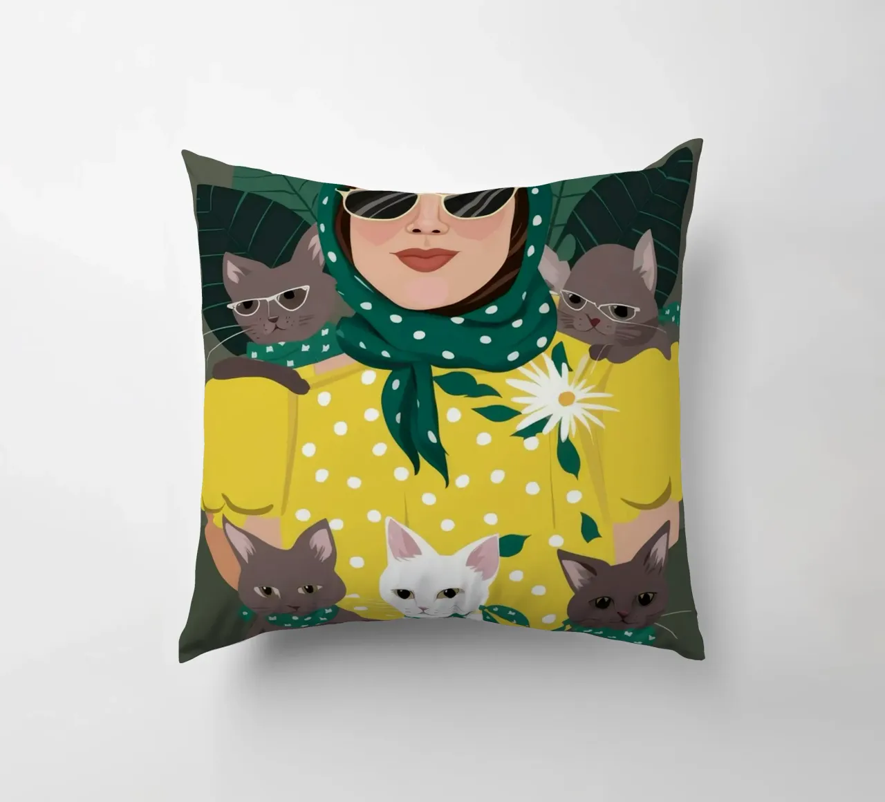 Accogliente compagnia cuscino da Petal Canvas