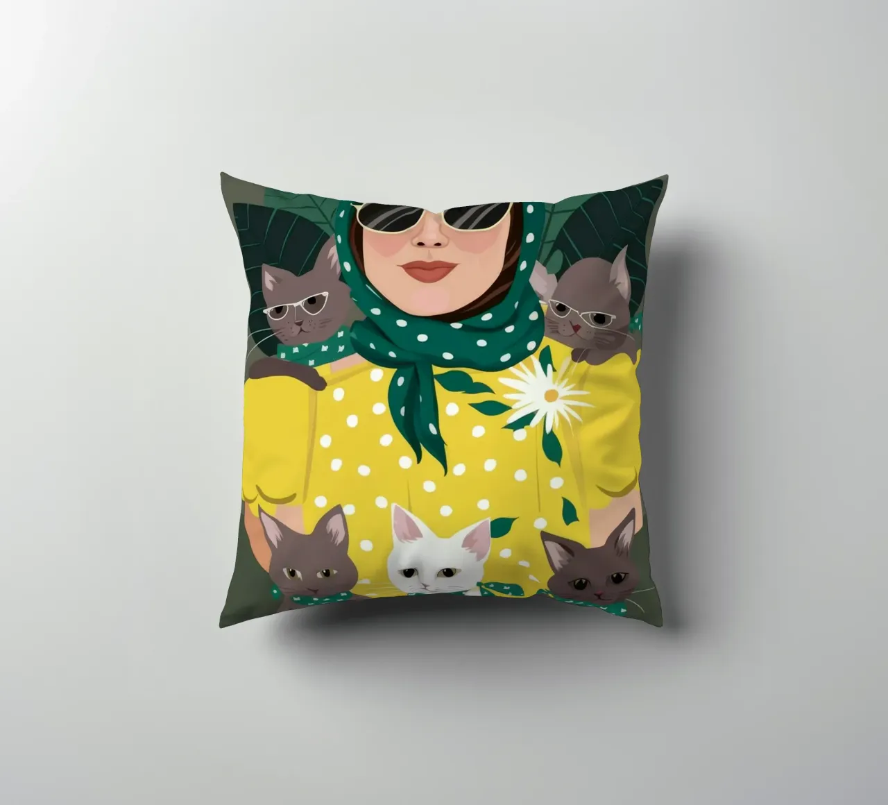 Accogliente compagnia cuscino da Petal Canvas