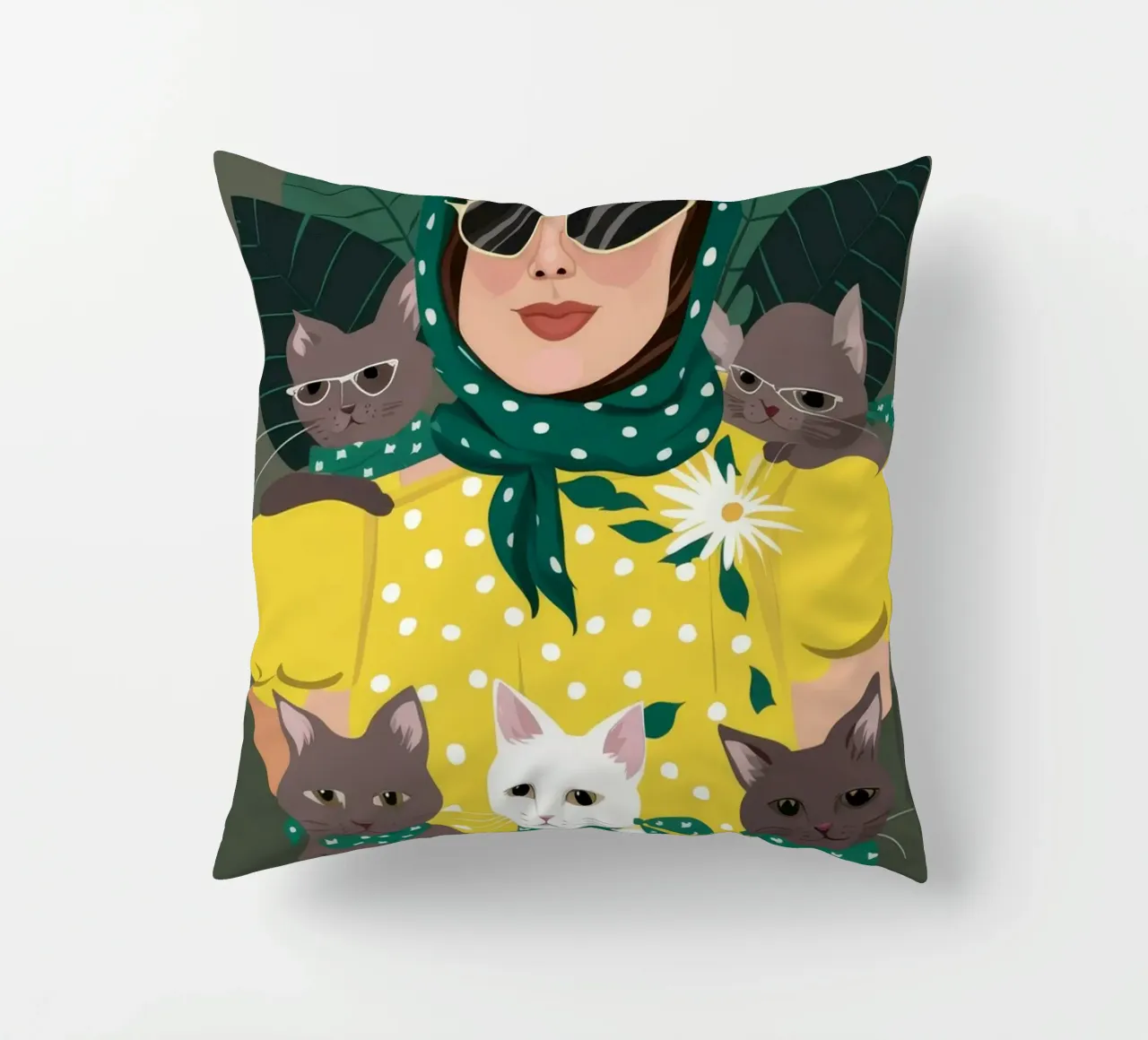 Accogliente compagnia cuscino da Petal Canvas