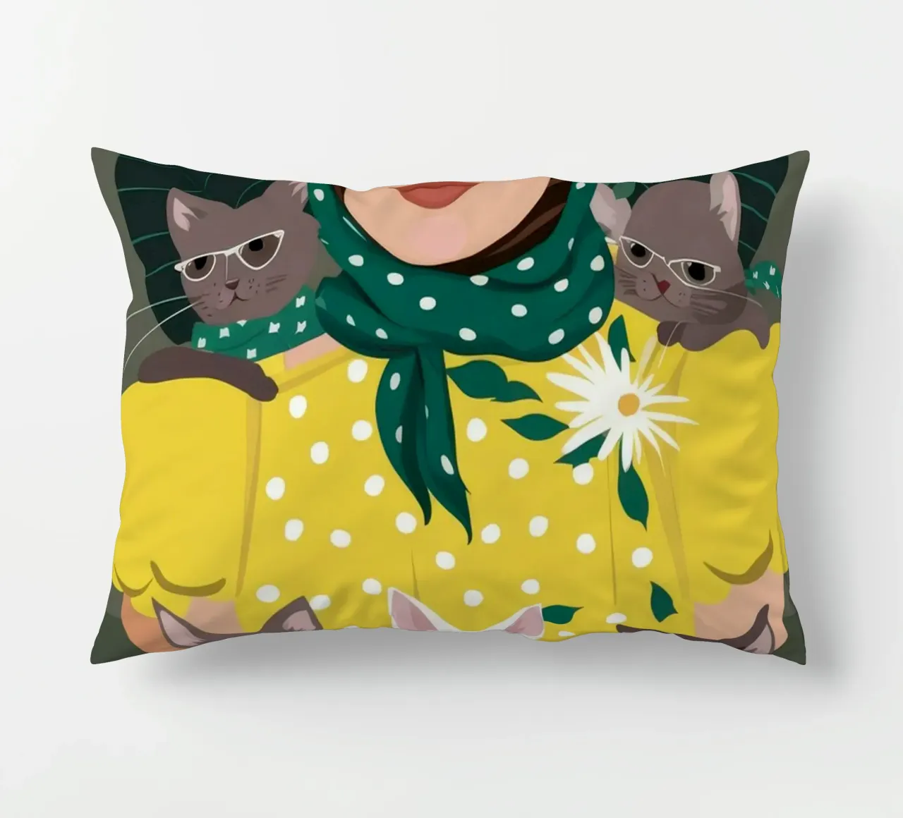 Accogliente compagnia cuscino da Petal Canvas