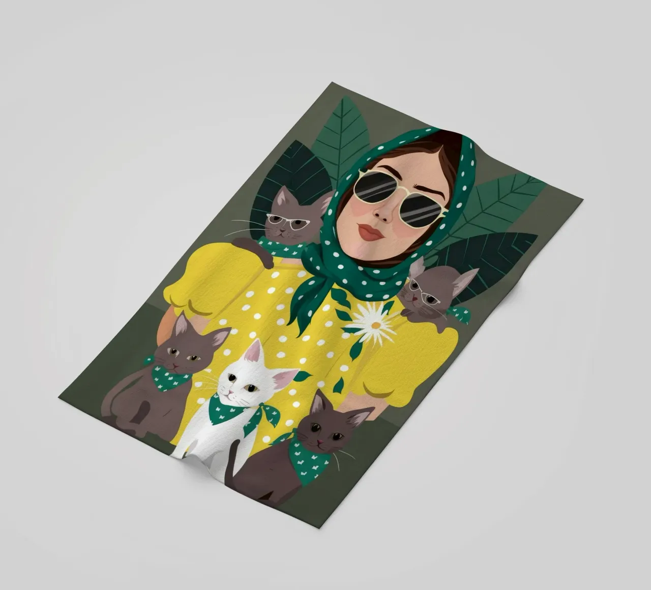 Accogliente compagnia telo mare da Petal Canvas
