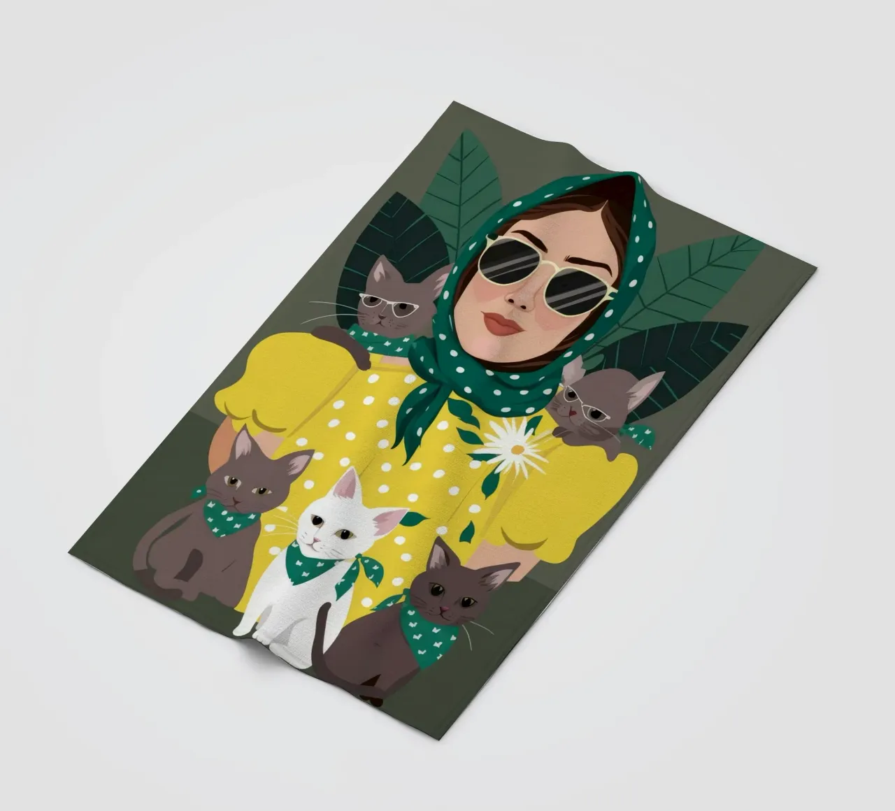 Accogliente compagnia coperta in pile da Petal Canvas