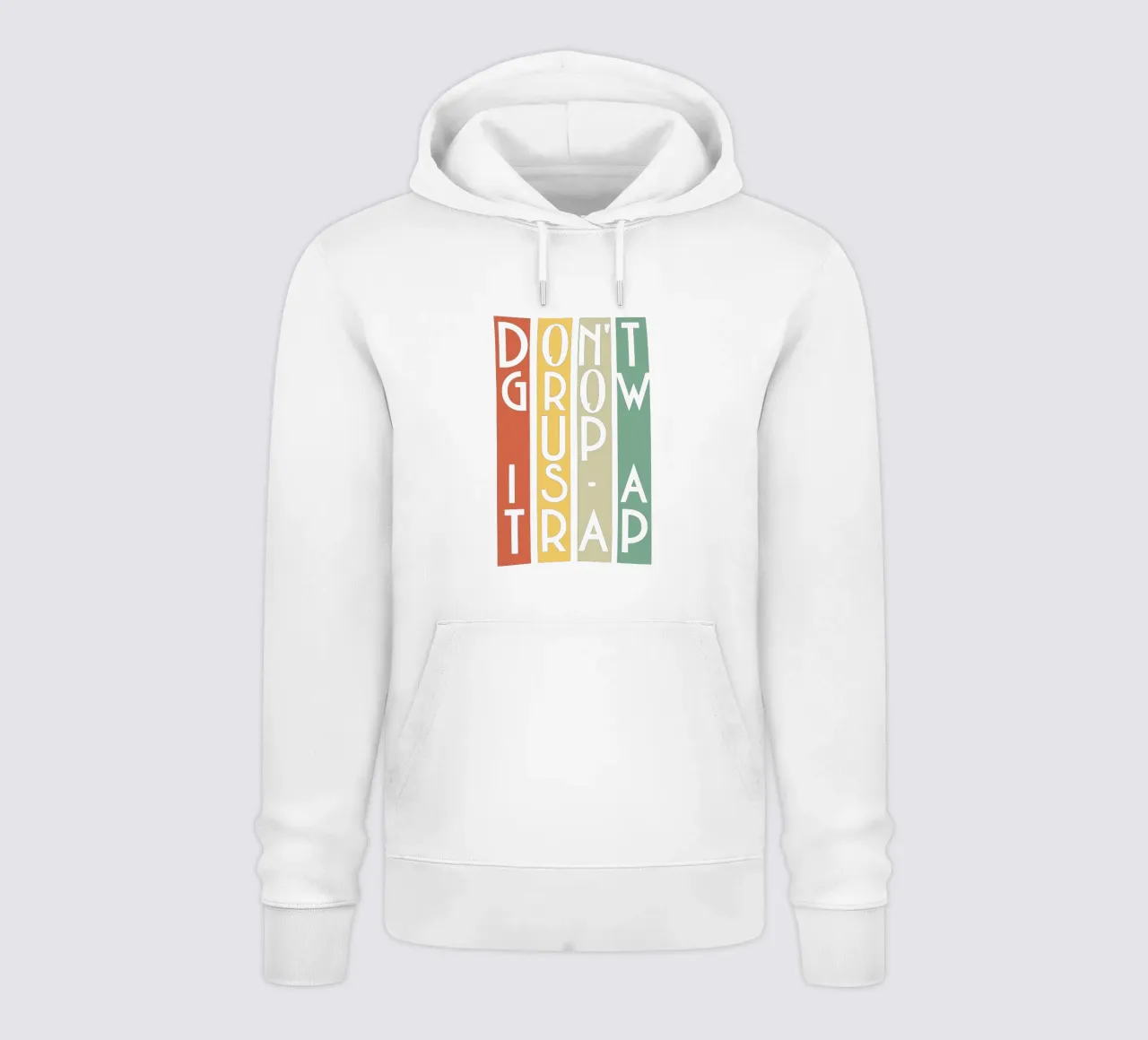 Non crescere è una trappola felpa con cappuccio da Gunawan Rb