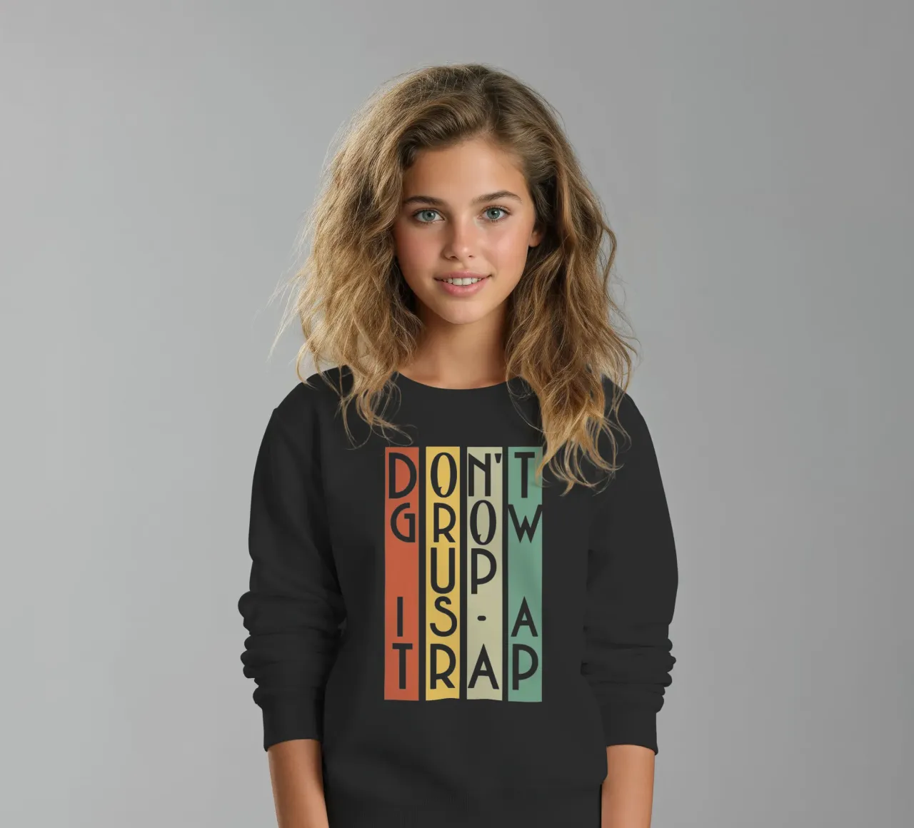 Non crescere è una trappola felpa bambino da Gunawan Rb