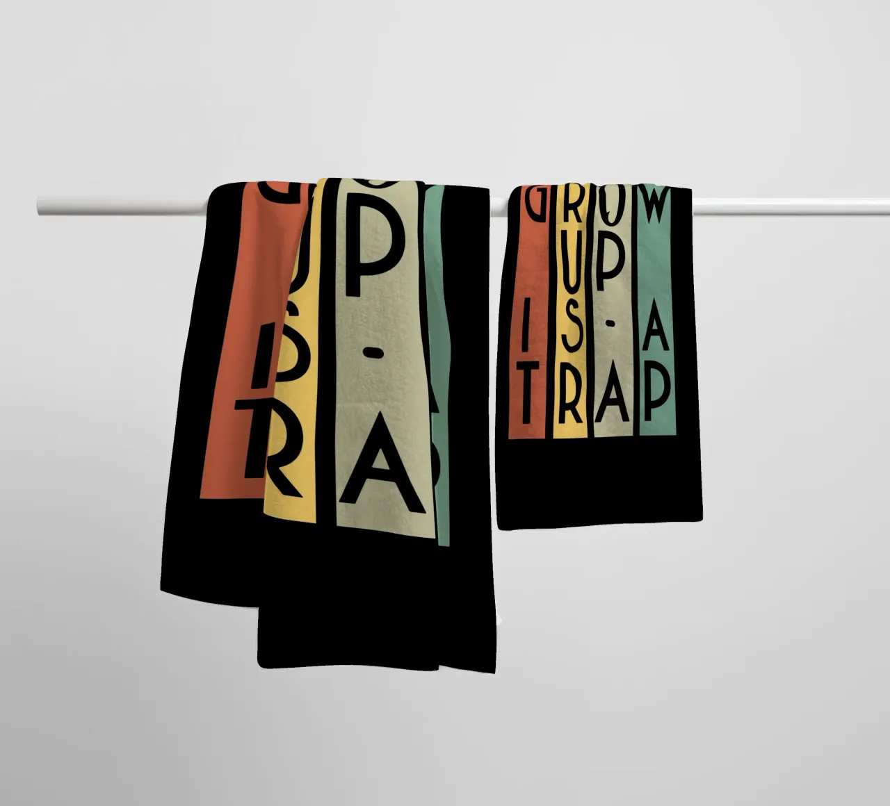 Non crescere è una trappola asciugamano da bagno da Gunawan Rb