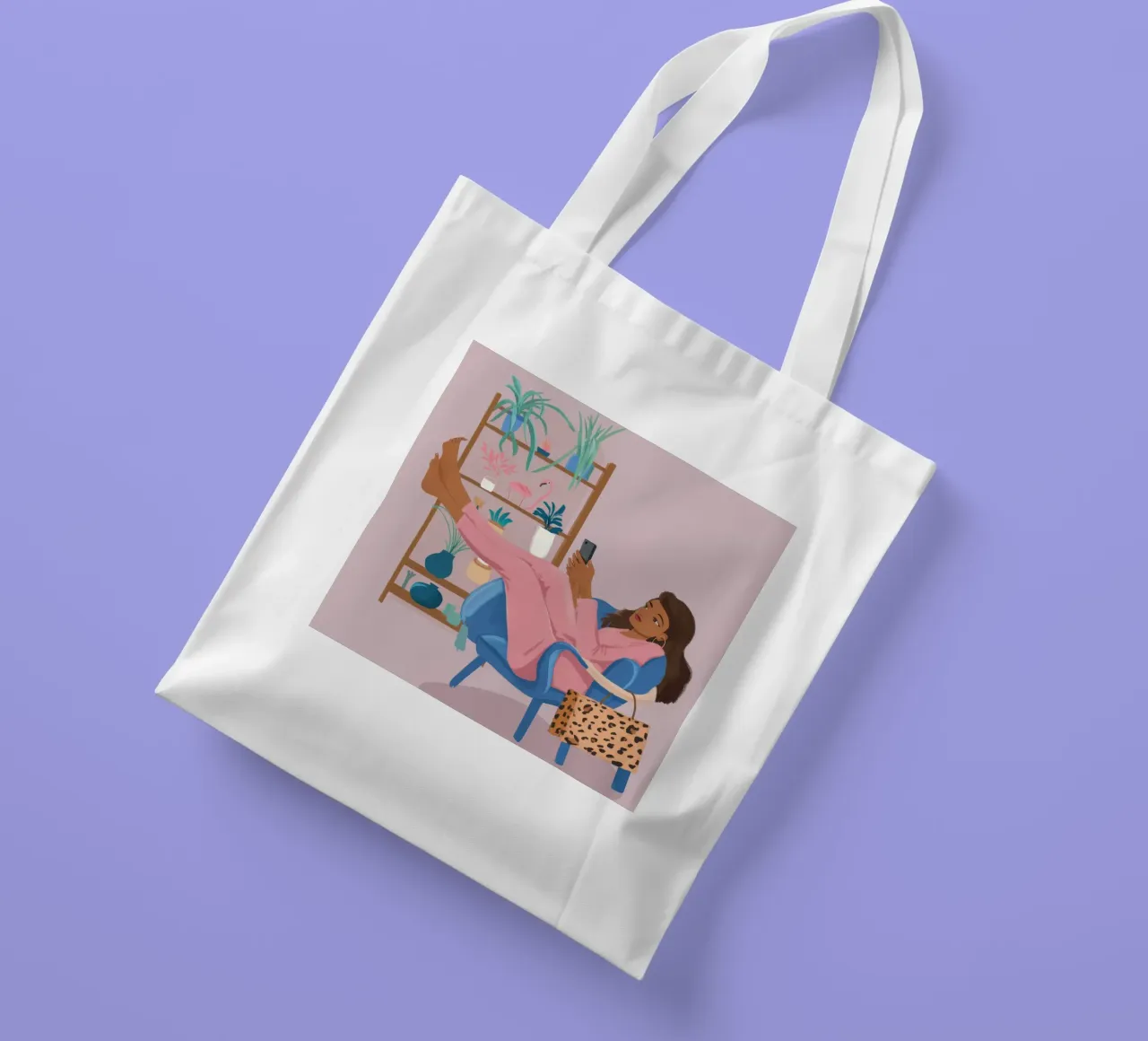 Relaxed Creativity tote bag by Petal Canvas