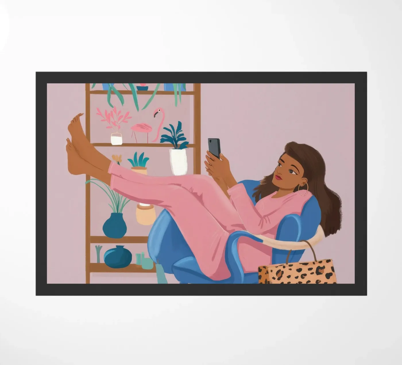 Relaxed Creativity deurmat van Petal Canvas