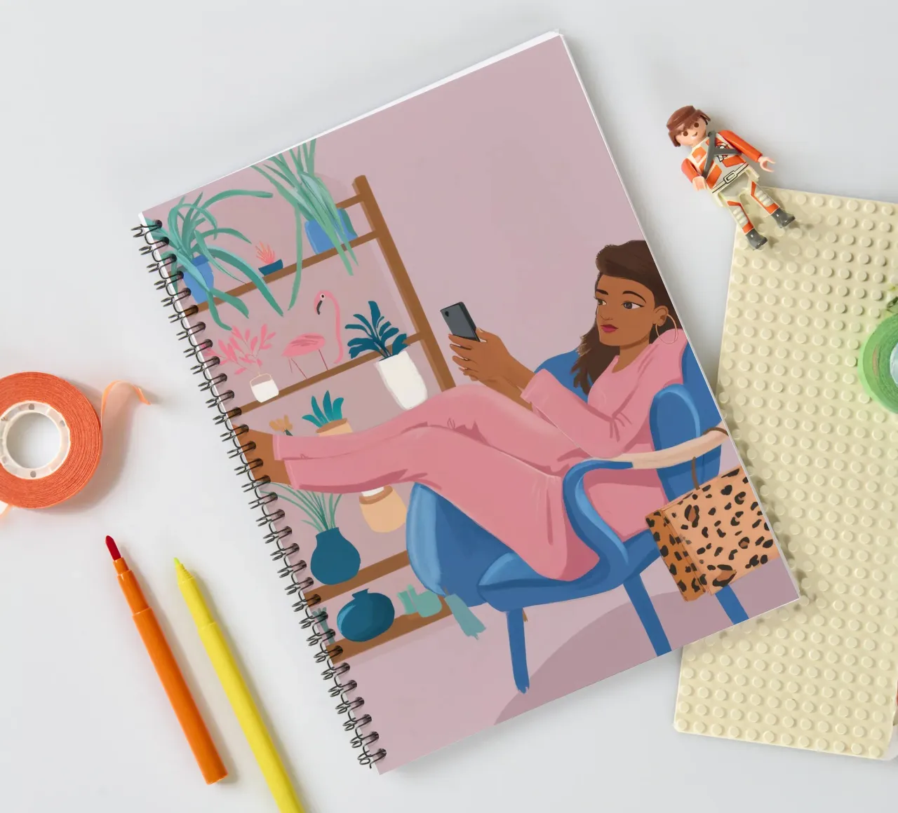 Relaxed Creativity spiral notebook by Petal Canvas