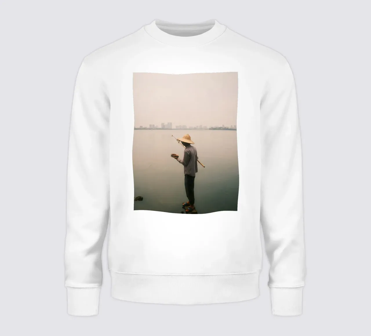 Stillness in the City of Hanoi sweatshirt by FujiPrints