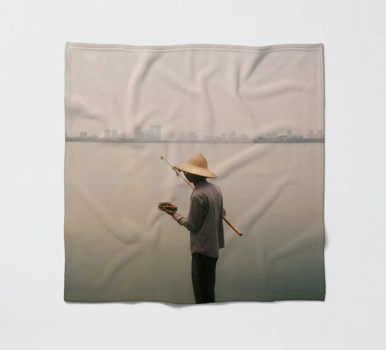 Stillness in the City of Hanoi coperta in pile da FujiPrints