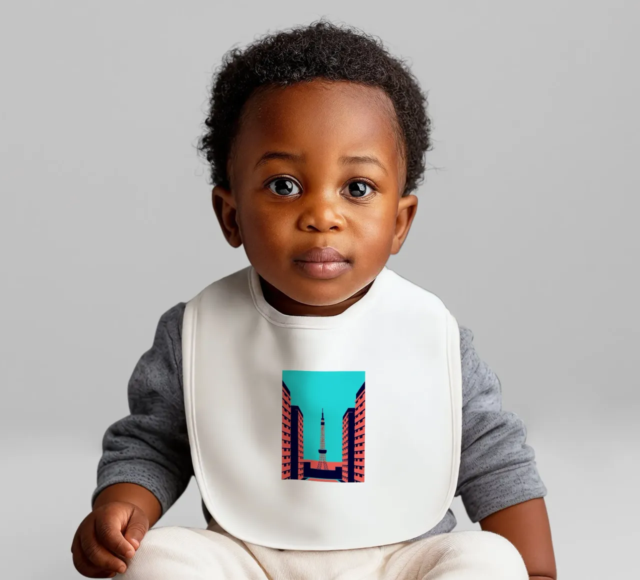 City of Paris baby bib by TODAY'S SHOP