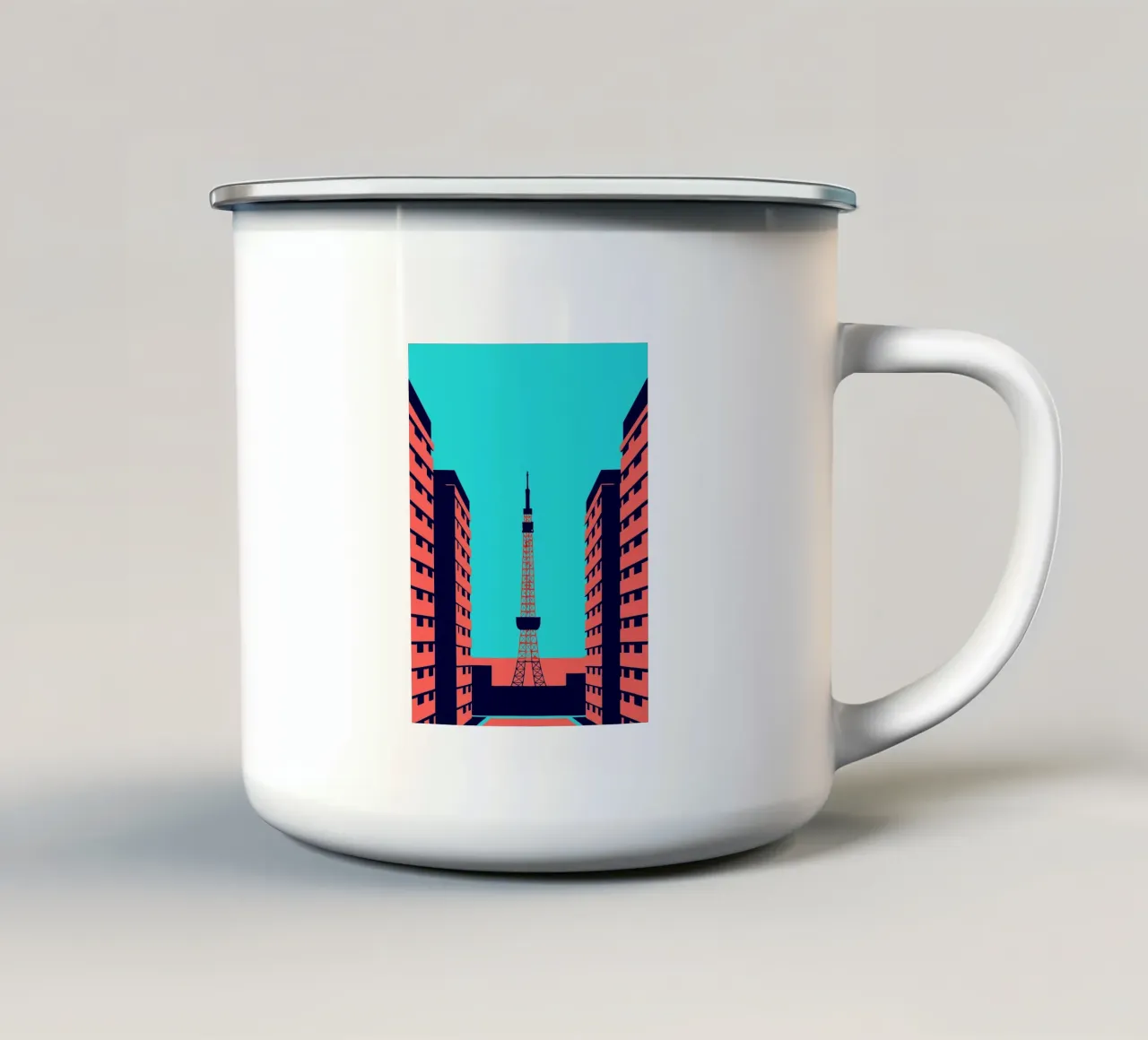 Città di Parigi tazza in smalto da TODAY'S SHOP