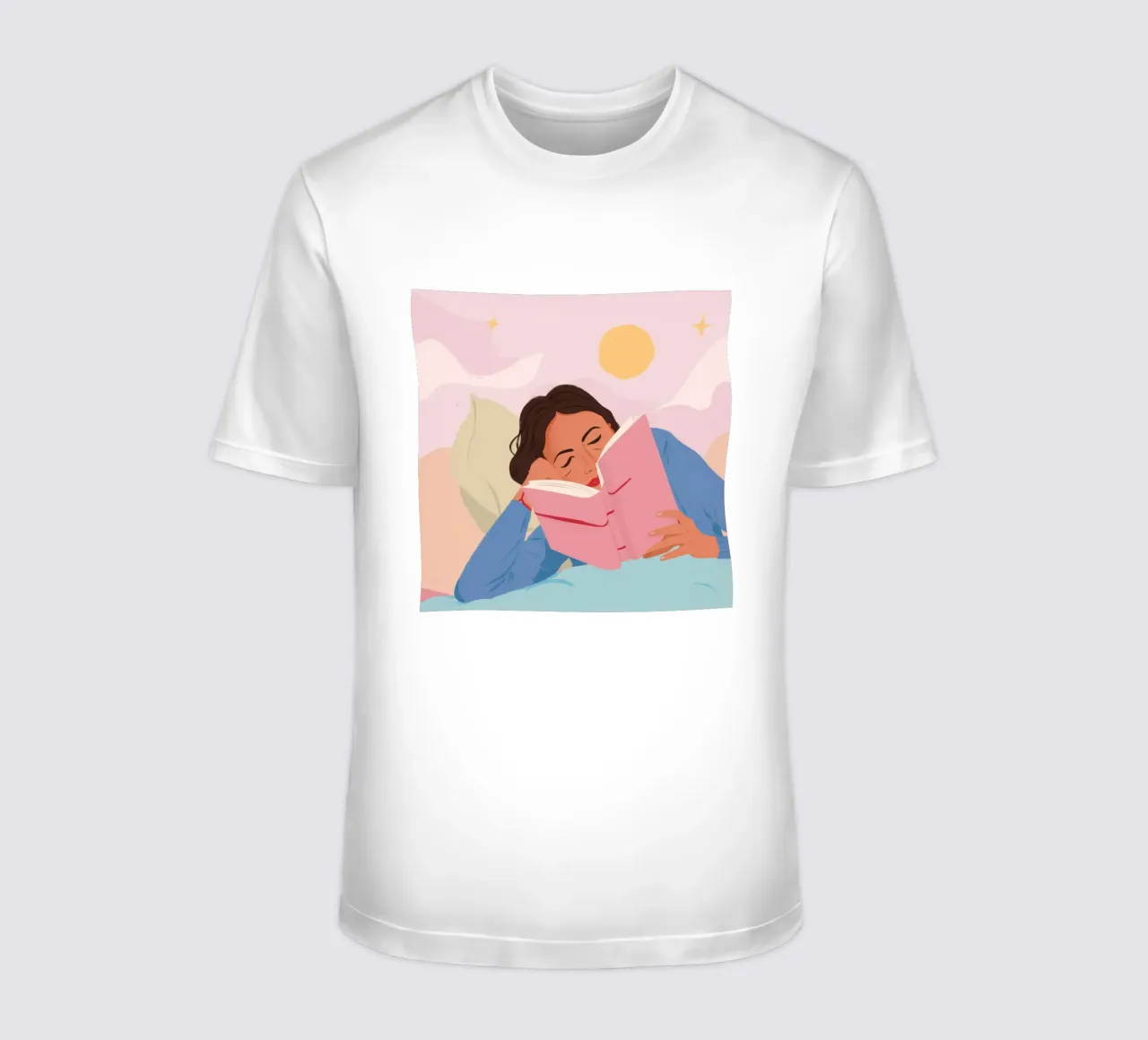 Lecture rêveuse t-shirt de Petal Canvas