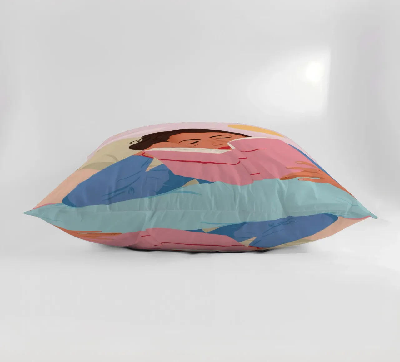 Lecture rêveuse coussin de Petal Canvas