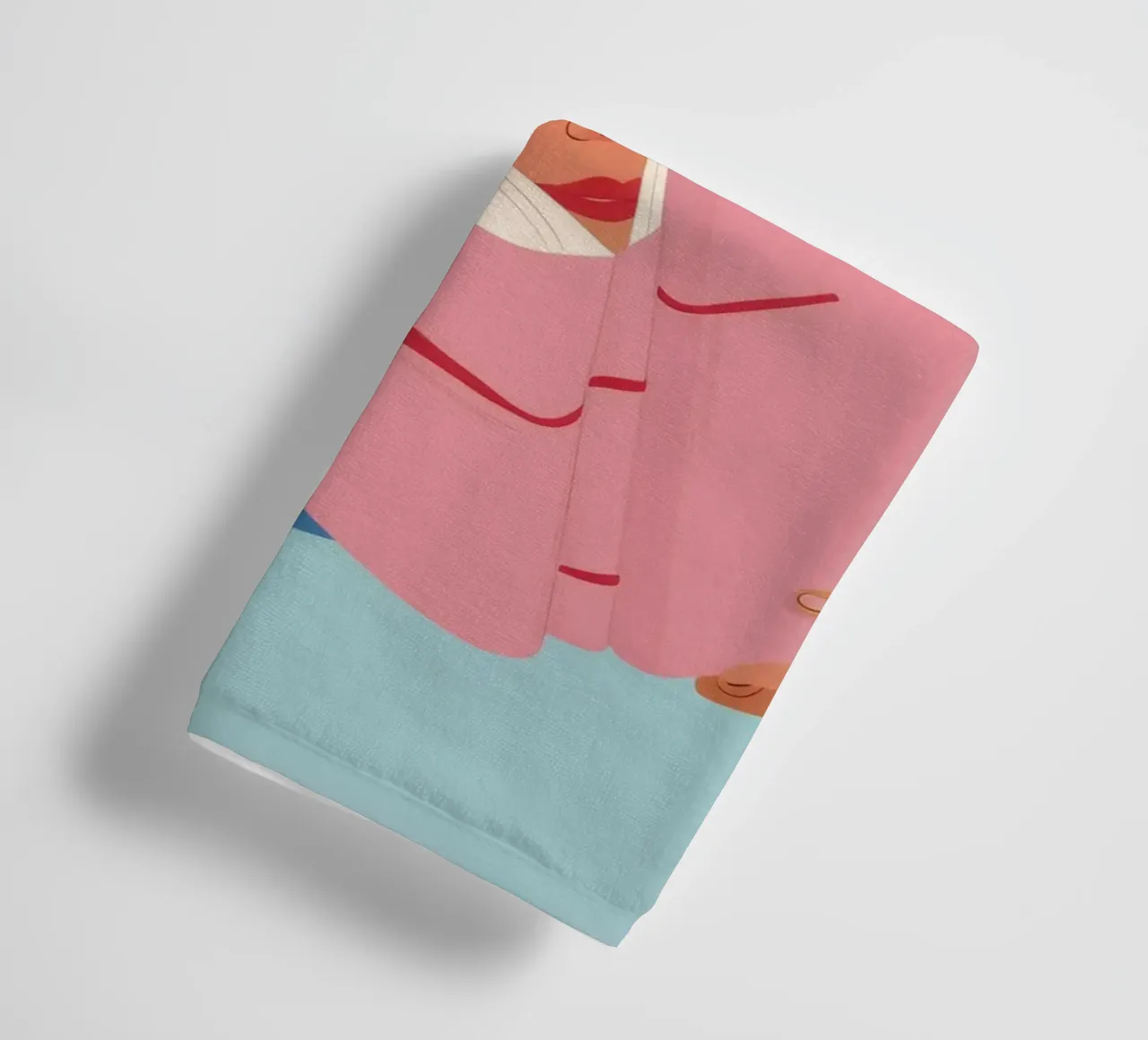 Lecture rêveuse serviette de bain de Petal Canvas