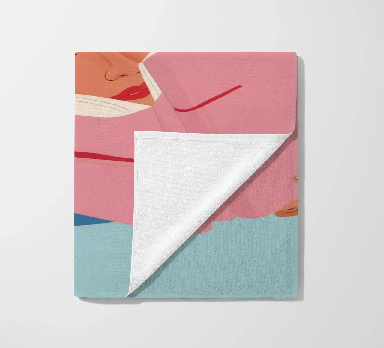 Lecture rêveuse serviette de plage de Petal Canvas