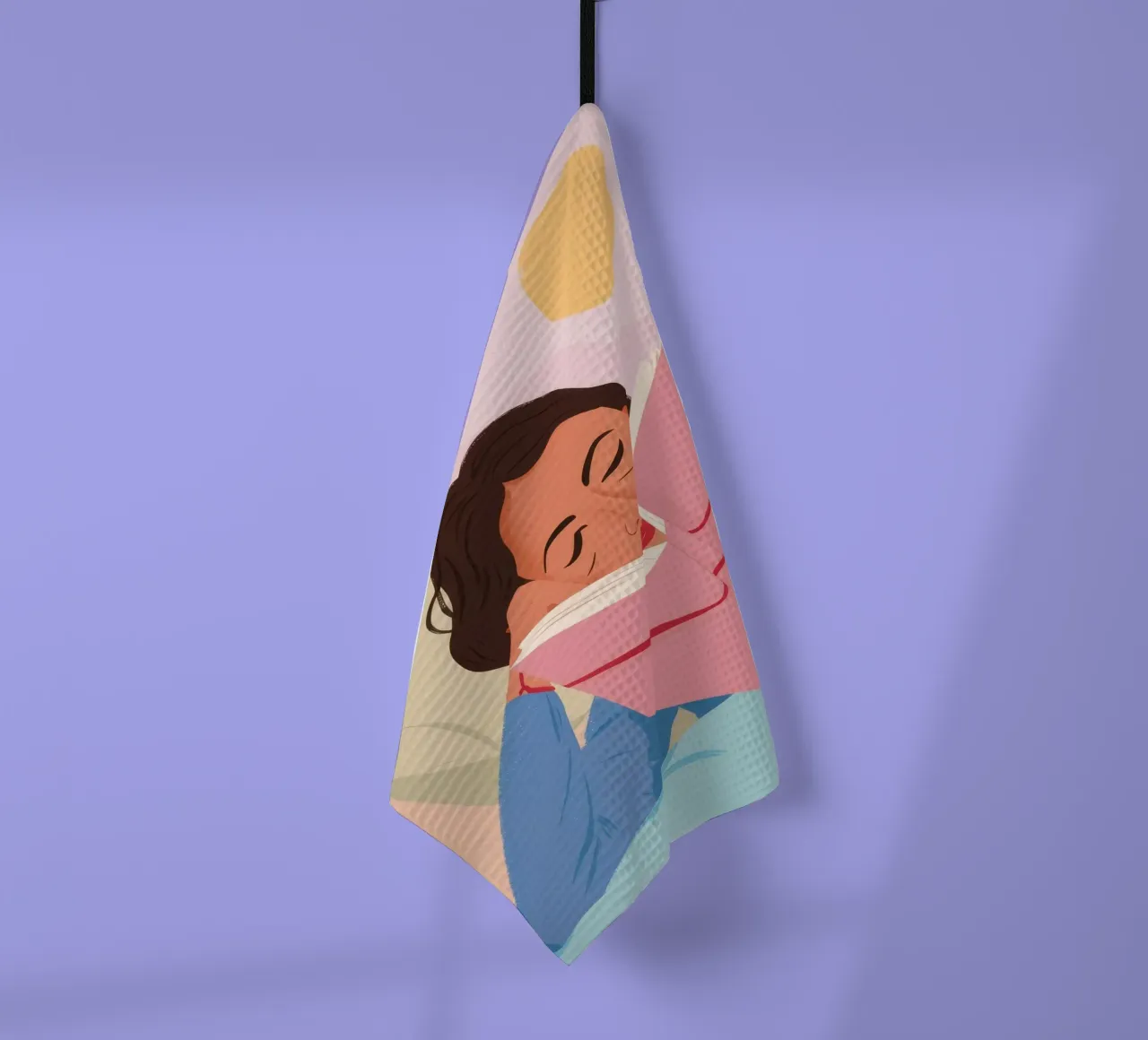 Lecture rêveuse torchon de Petal Canvas