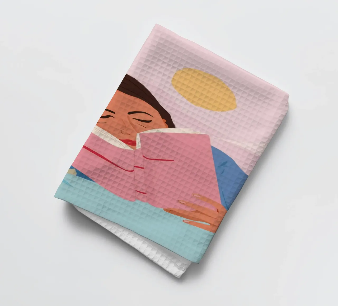 Lecture rêveuse torchon de Petal Canvas