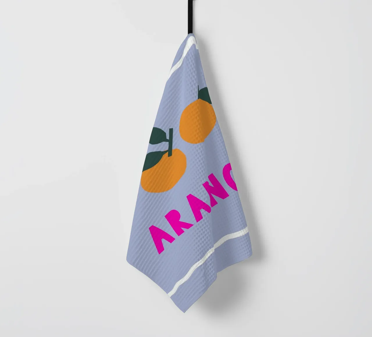 Papercut Sommerdesign Arance Orangen tea towel by Iris Knabenschuh Design