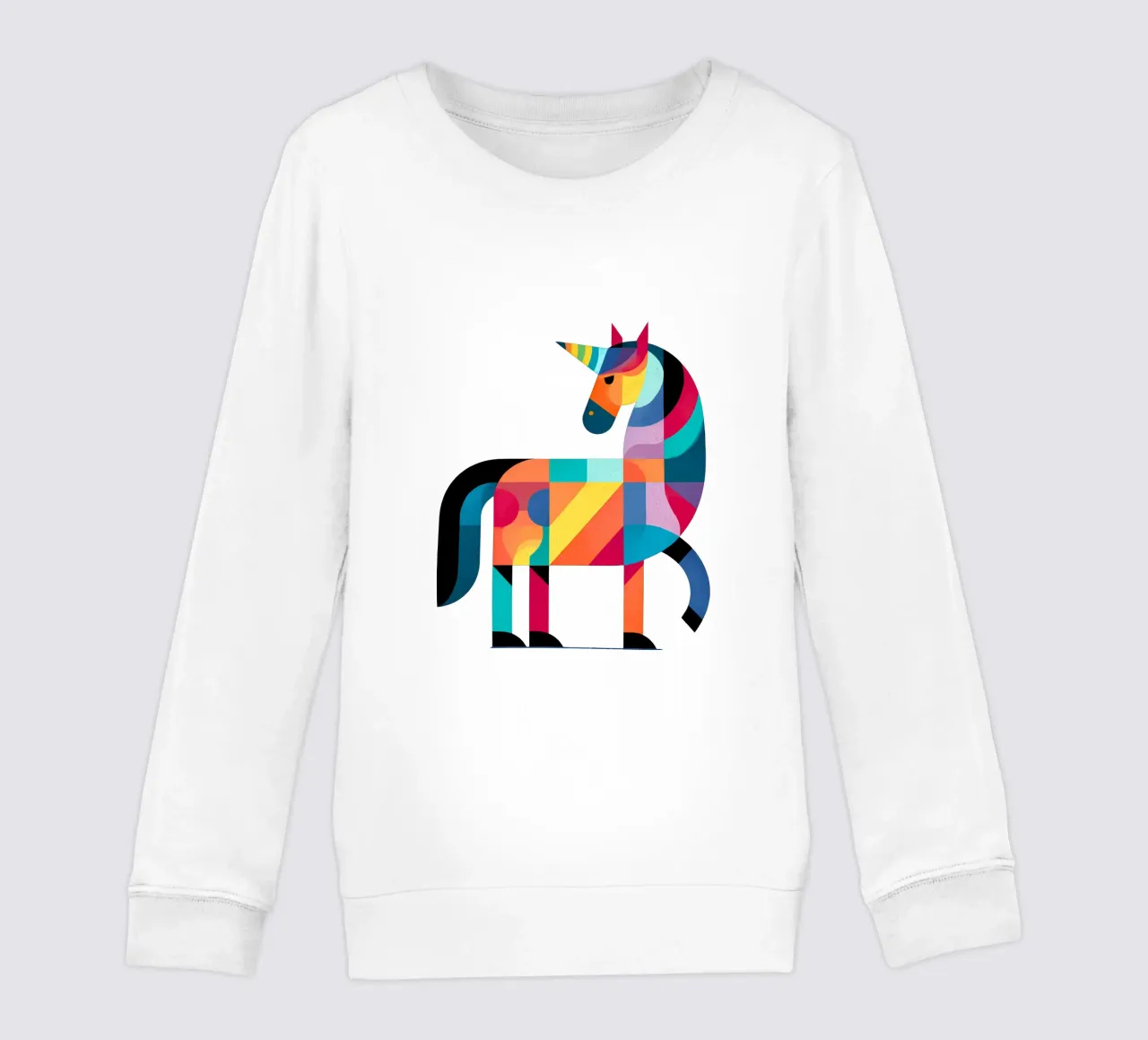 Unicornio geométrico de moda sudadera para niño de Urban Life