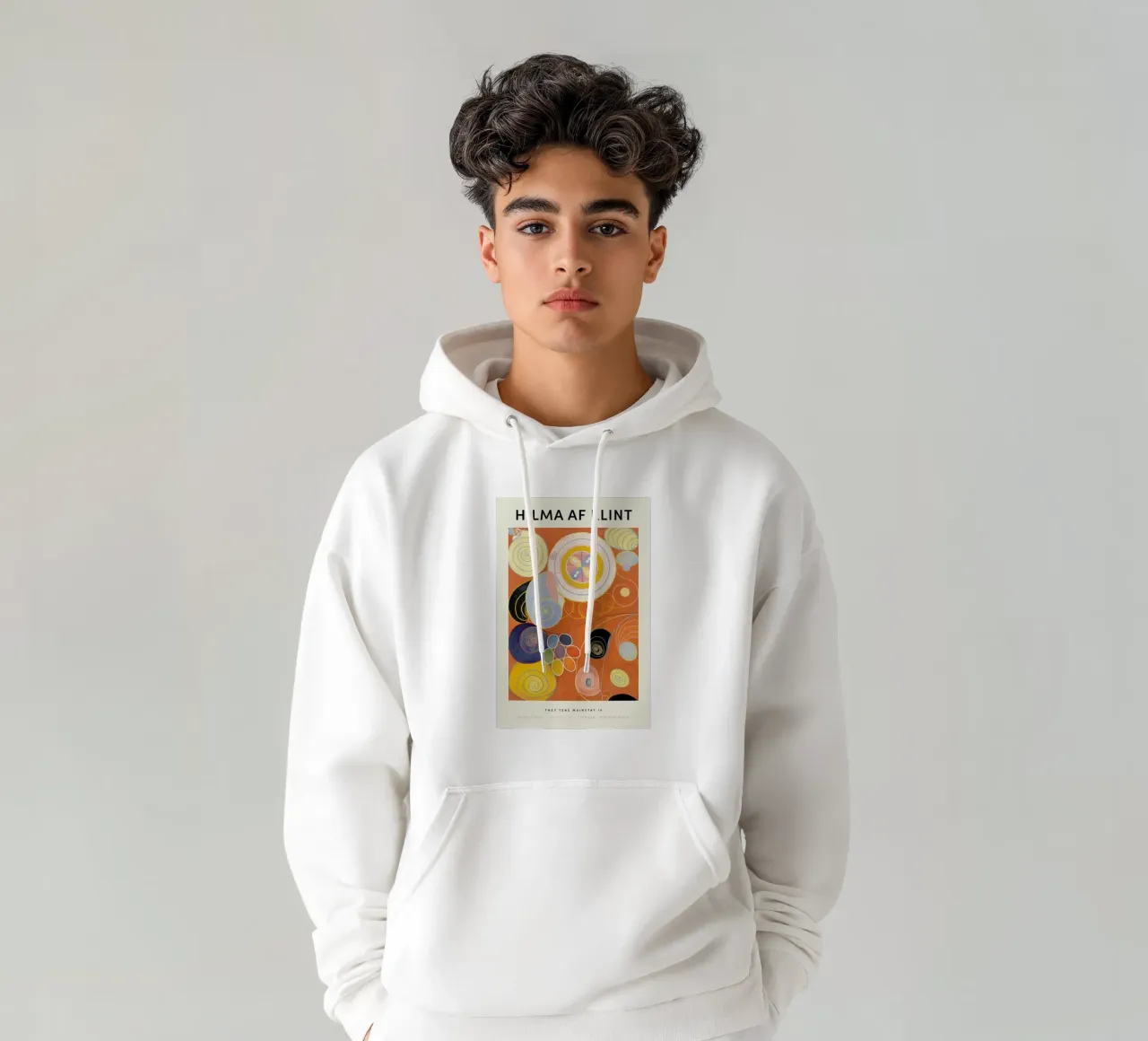 Hilma af Klint - They Tens Mainstay IV felpa con cappuccio da Vintage by JUNIQE