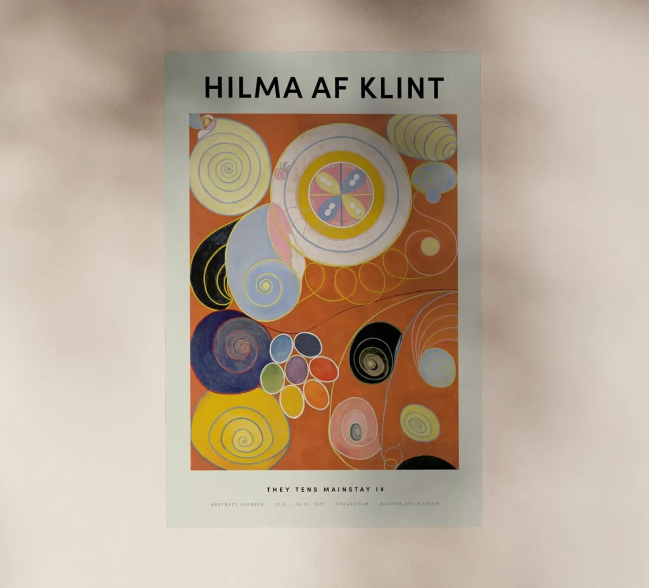 Hilma af Klint - They Tens Mainstay IV pellicola backlit da Vintage by JUNIQE