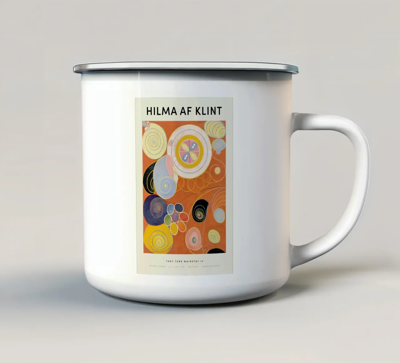 Hilma af Klint - They Tens Mainstay IV tazza in smalto da Vintage by JUNIQE