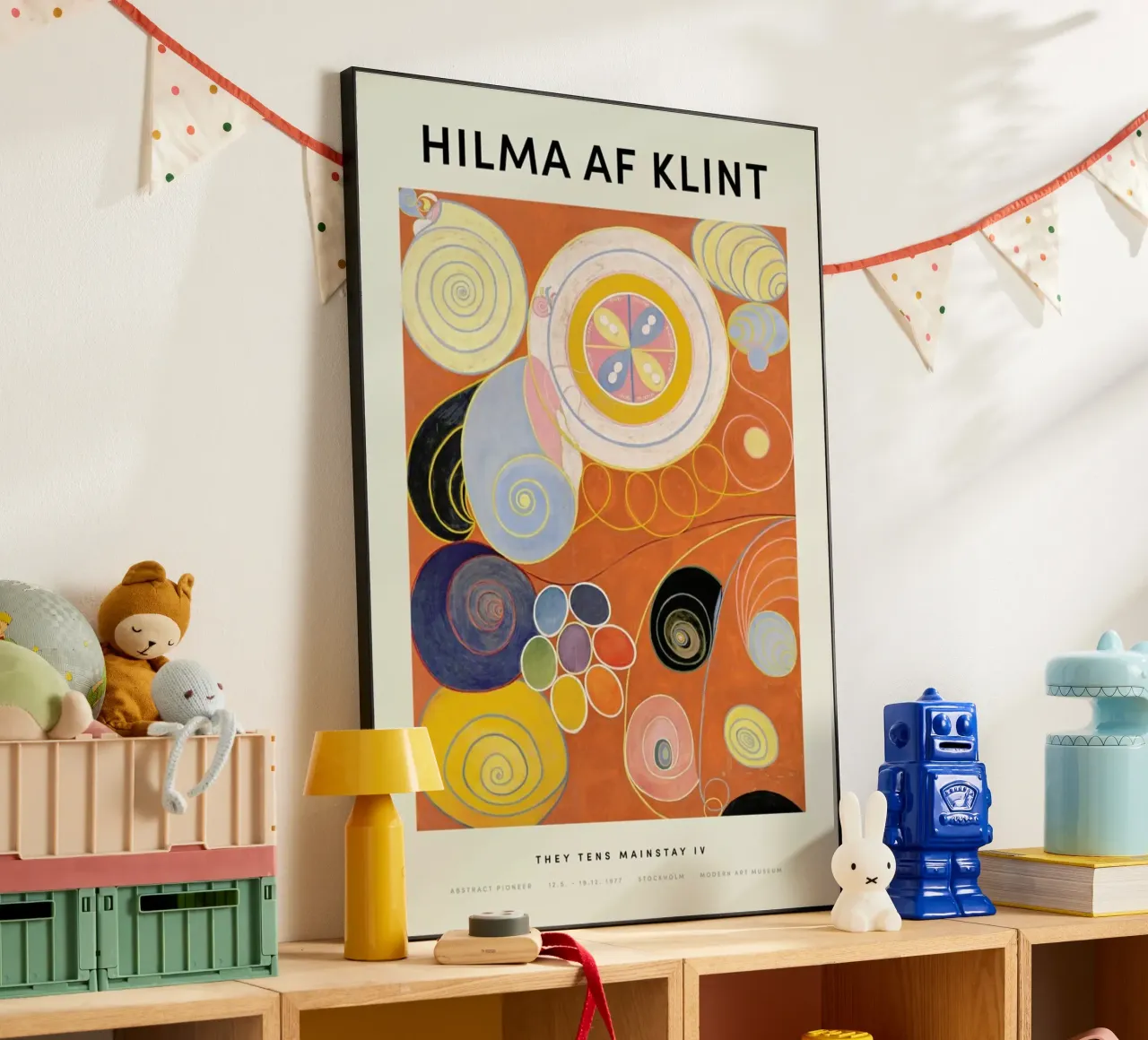 Hilma af Klint - They Tens Mainstay IV aluminium-dibond van Vintage by JUNIQE
