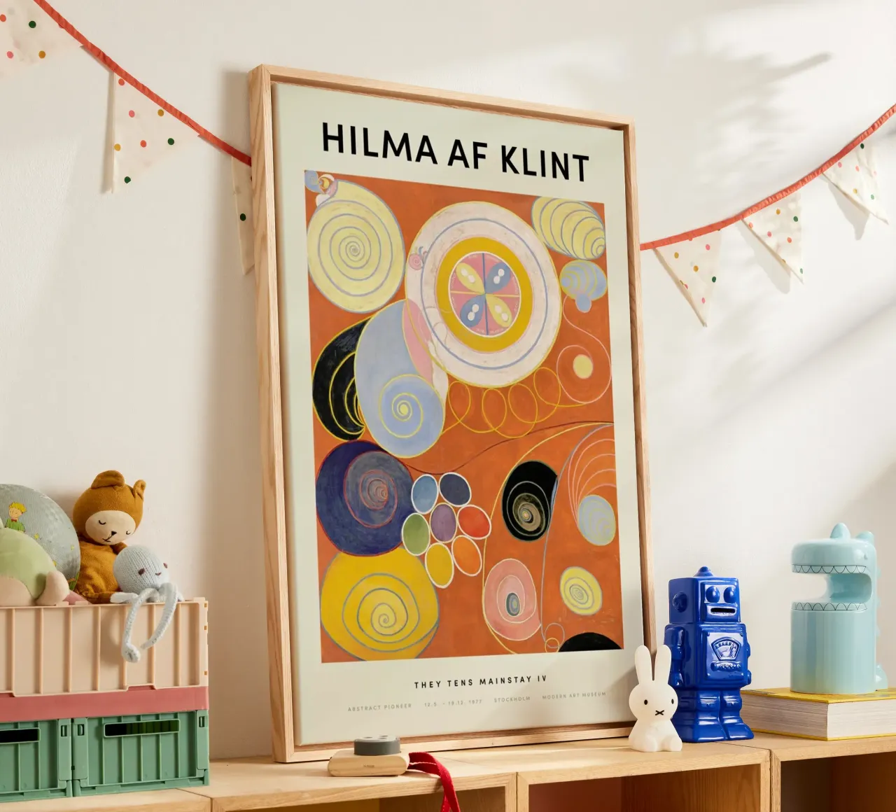 Hilma af Klint - They Tens Mainstay IV tela con Cornice a cassetta da Vintage by JUNIQE