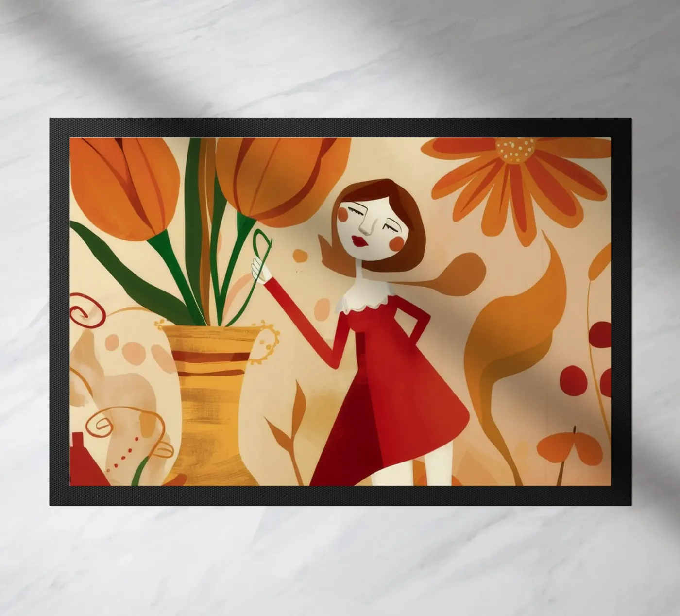 Fiore gioioso zerbino da Petal Canvas