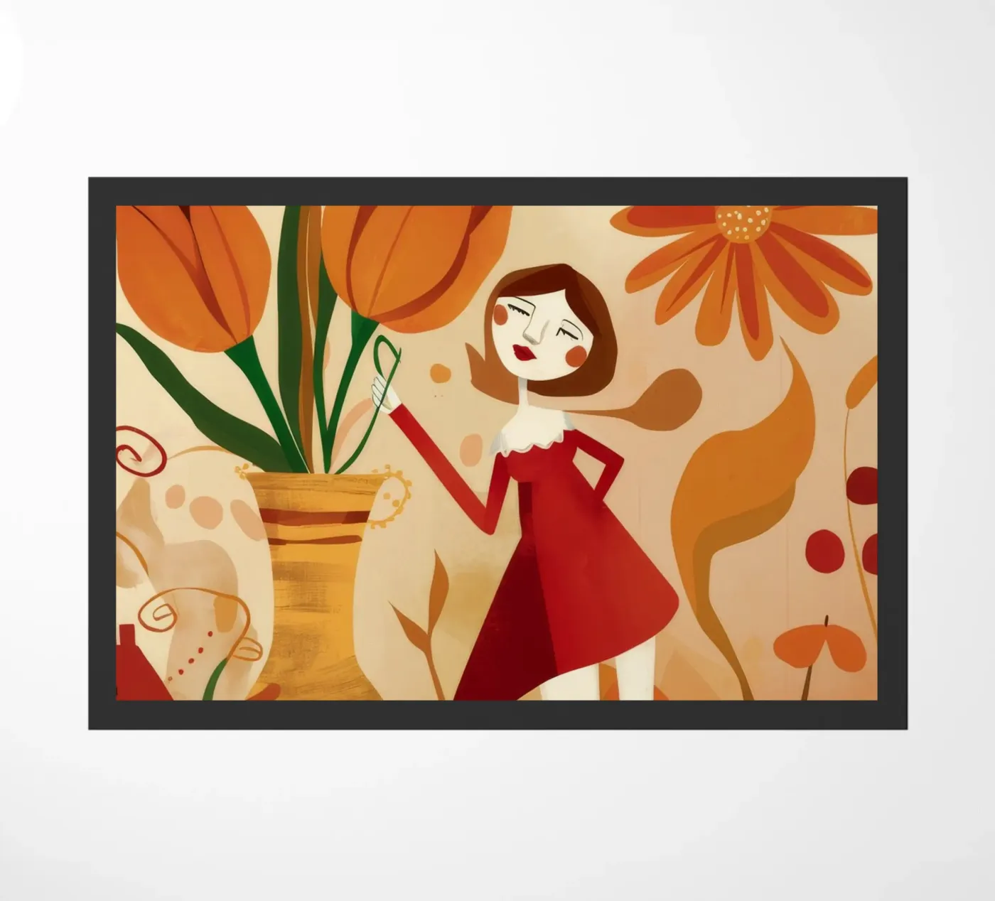 Fiore gioioso zerbino da Petal Canvas