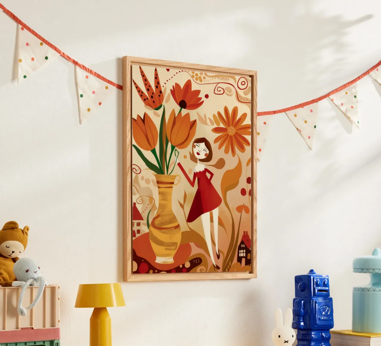 Fiore gioioso plexiglass da Petal Canvas