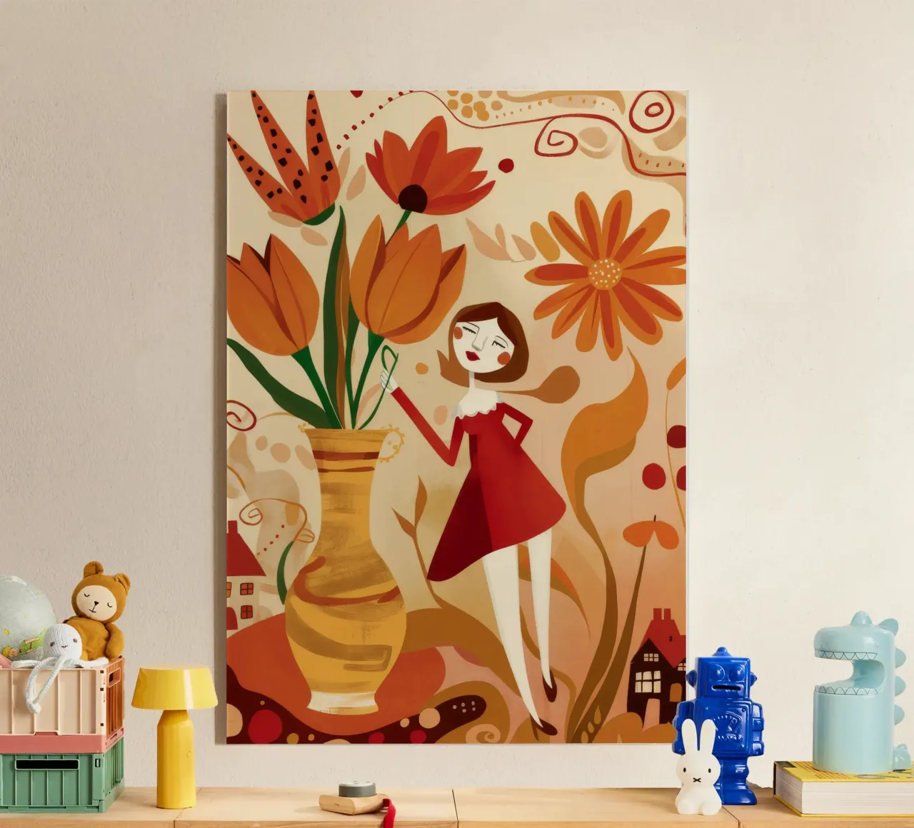 Fiore gioioso plexiglass da Petal Canvas