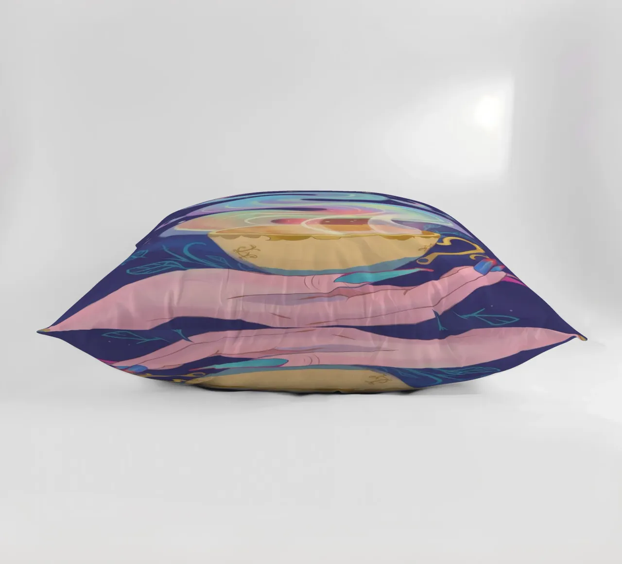 Mystical Brew decorative cushion by Petal Canvas