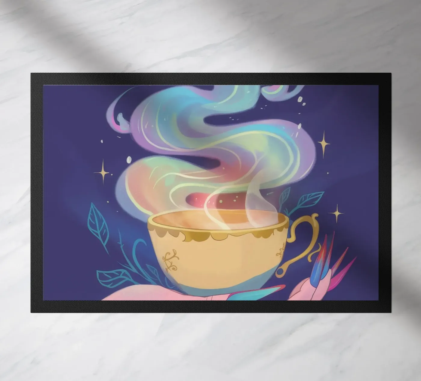 Mystical Brew doormat by Petal Canvas