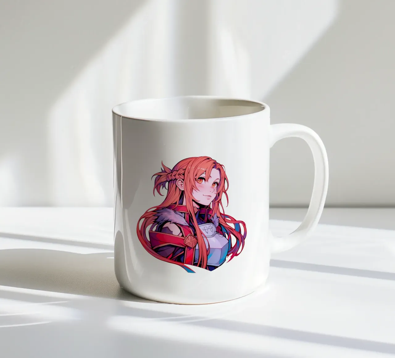Anime di ragazze con i capelli lunghi di tendenza tazza in ceramica da Urban Life