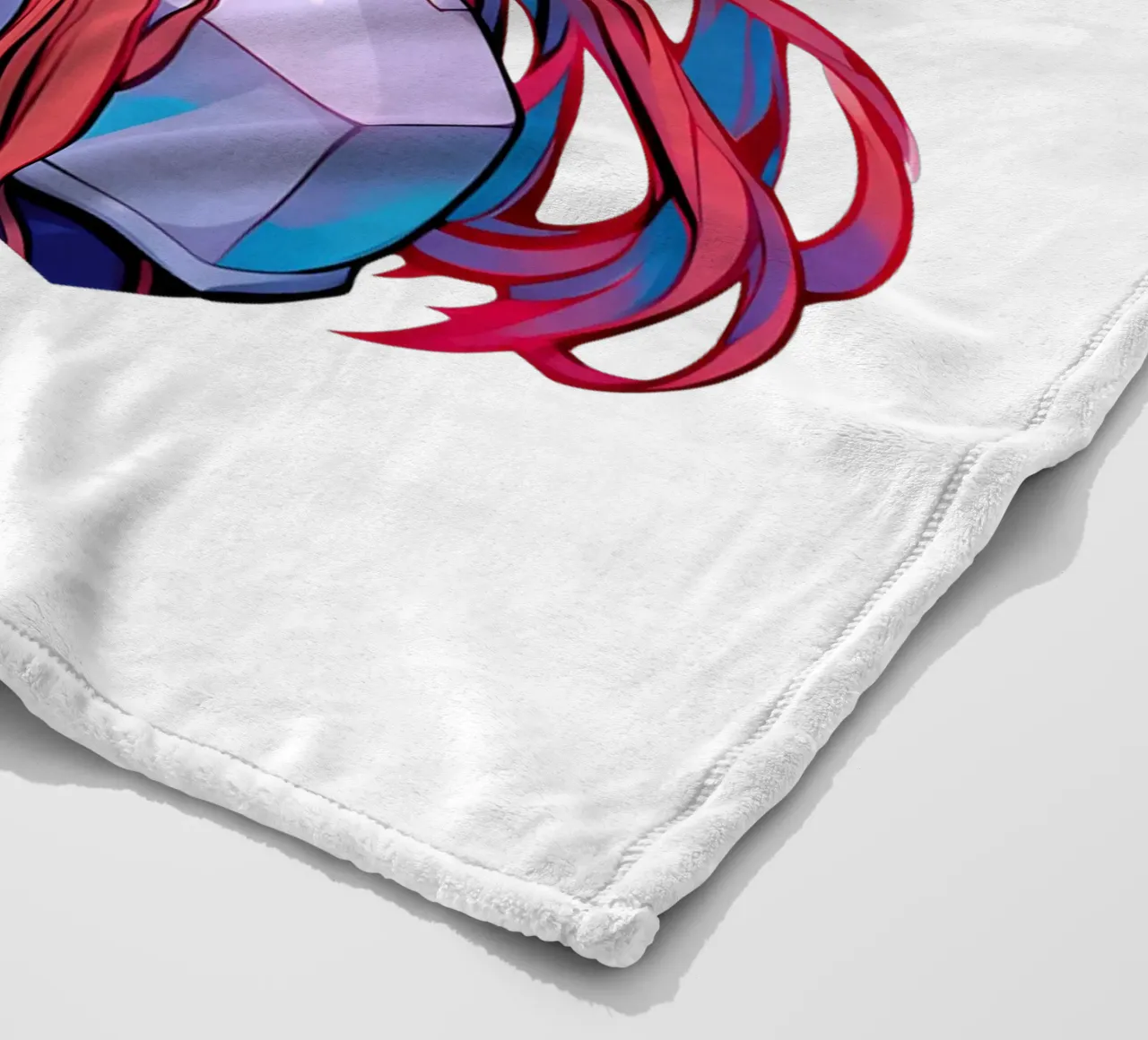 Anime di ragazze con i capelli lunghi di tendenza coperta in pile da Urban Life