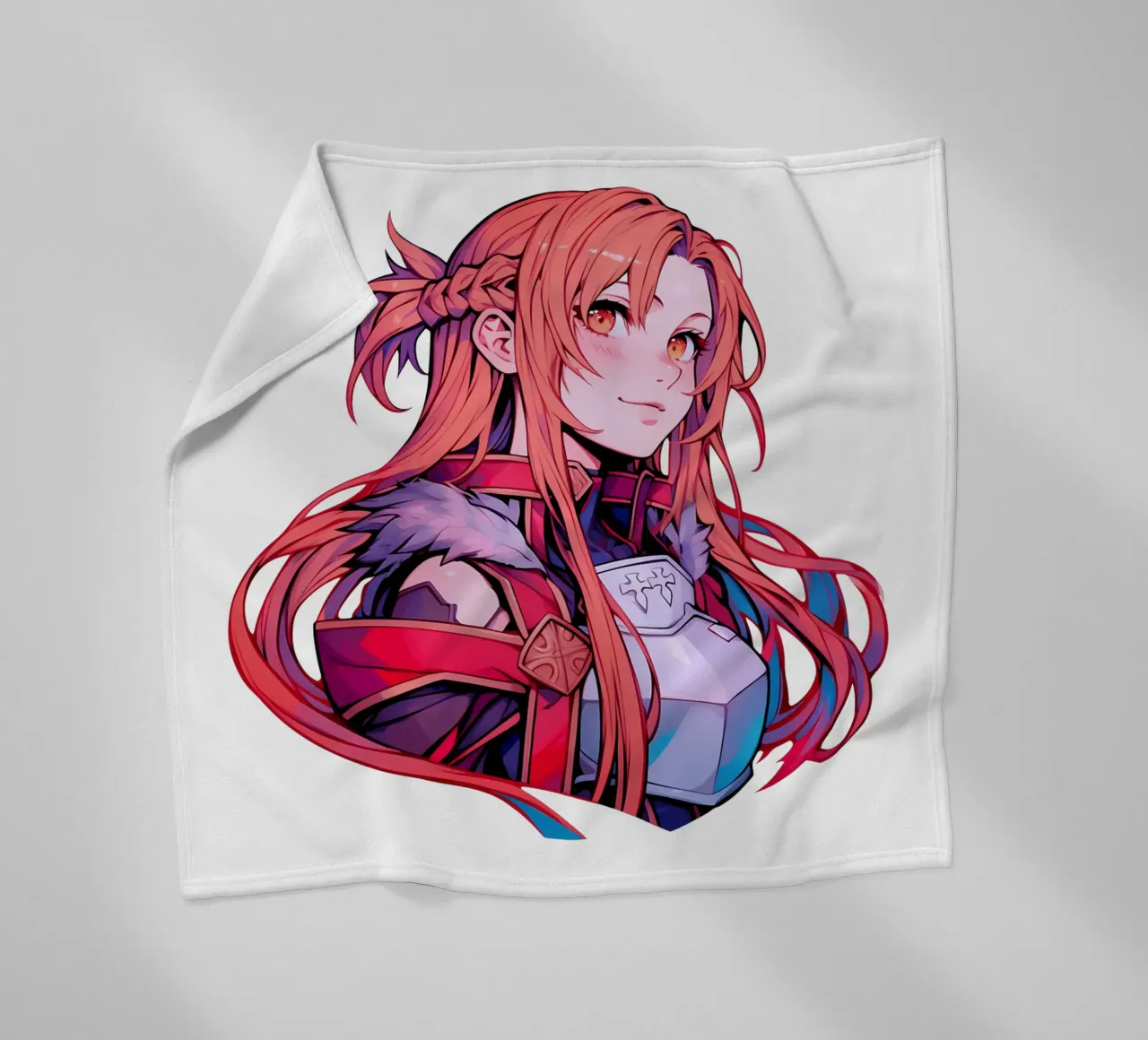 Anime di ragazze con i capelli lunghi di tendenza coperta in pile da Urban Life