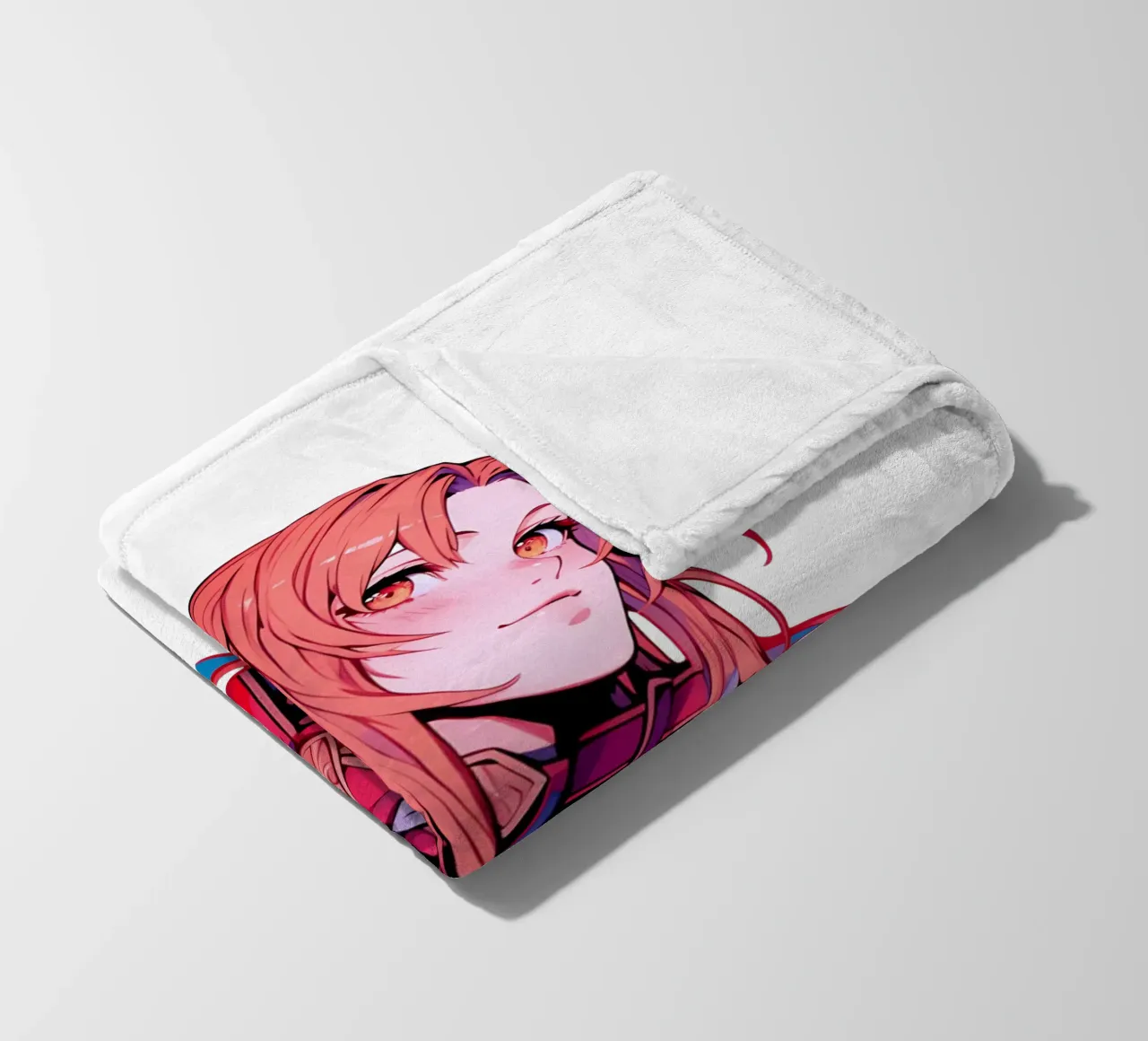 Anime di ragazze con i capelli lunghi di tendenza coperta in pile da Urban Life