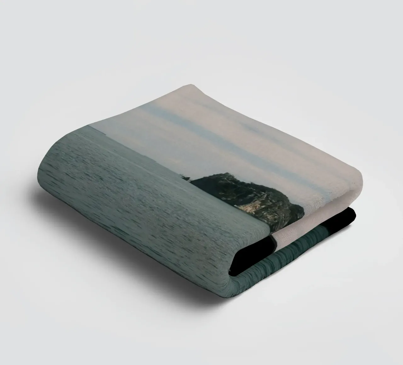 Framed by the Sea at Halong Bay towel by FujiPrints