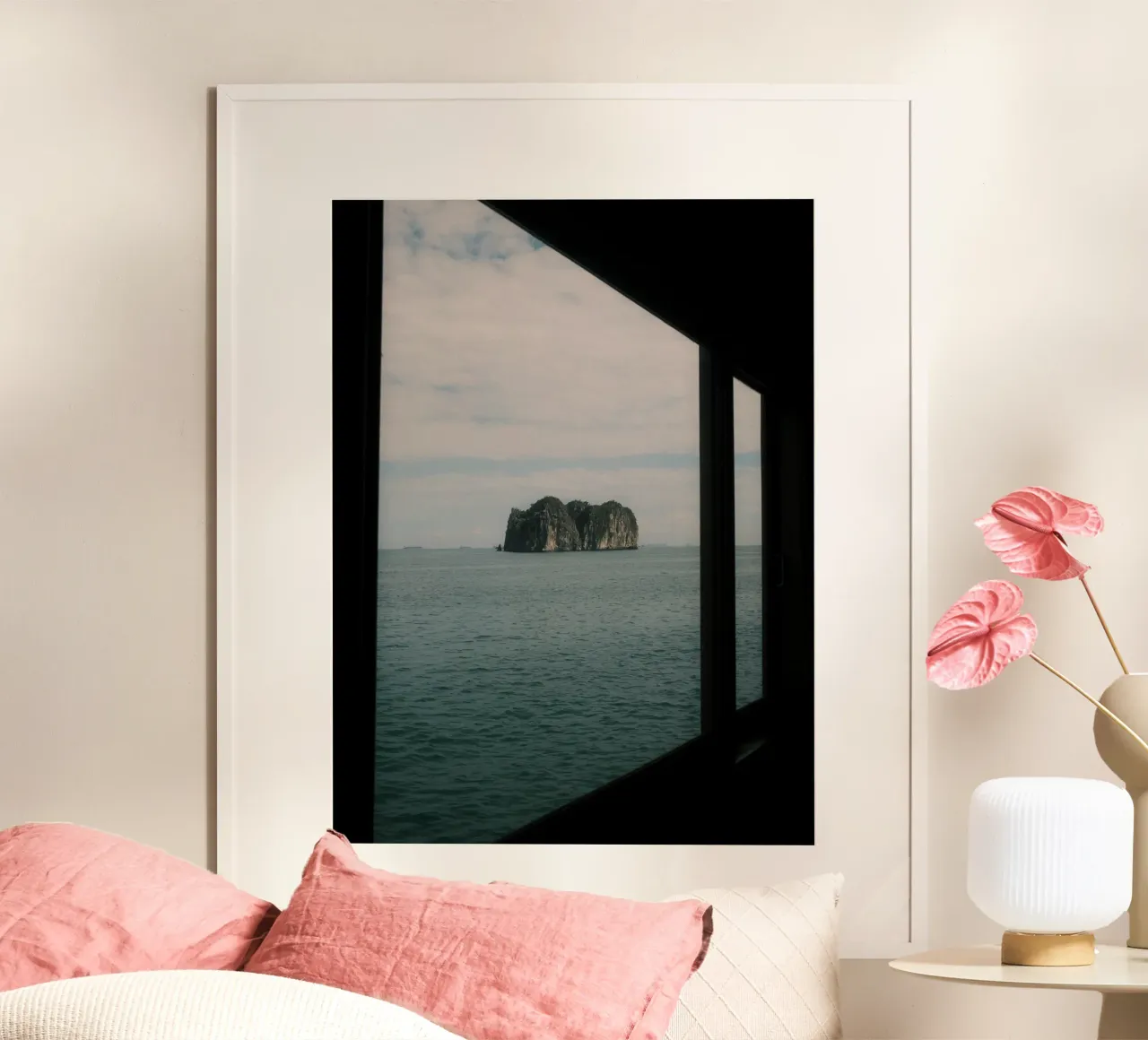 Framed by the Sea at Halong Bay carta hahnemühle da FujiPrints